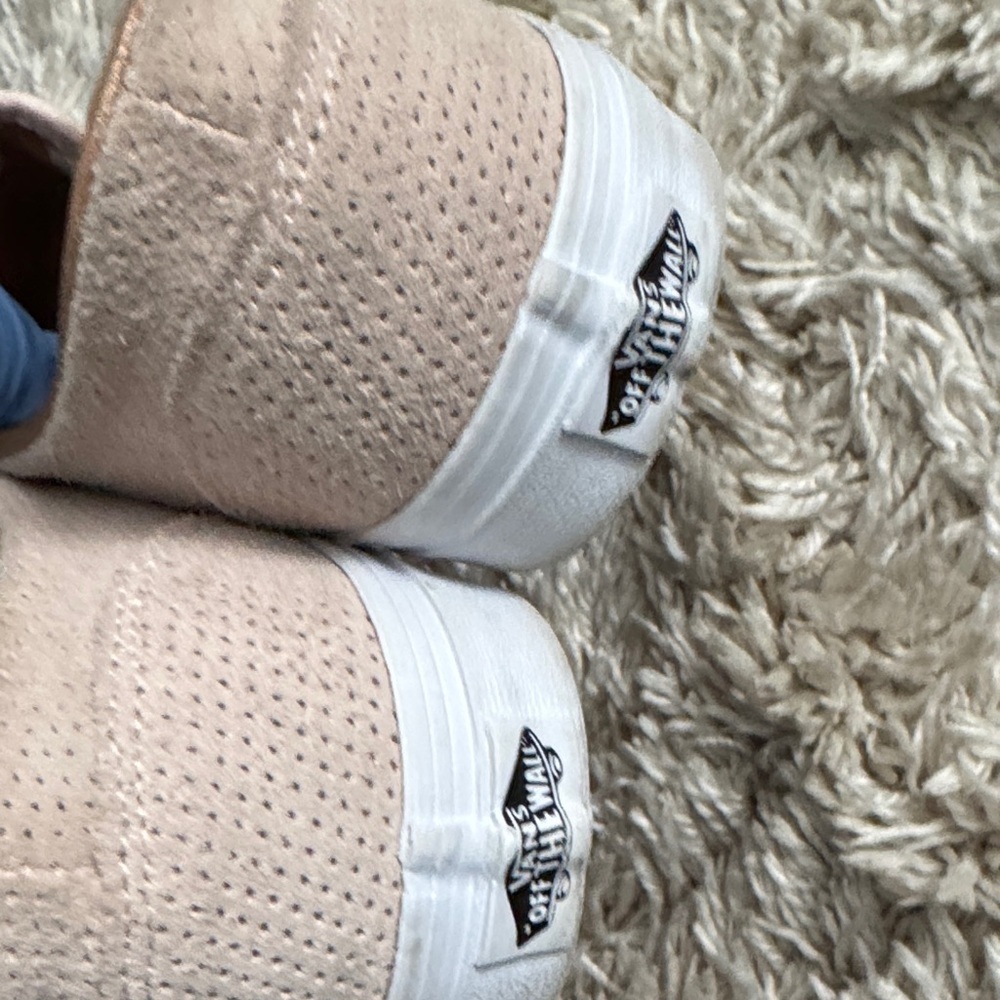 Vans Light Pink Perforated Slip-Ons - Picture 6 of 8
